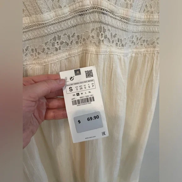 NWT Zara‎ Combination Dentelle Lace Romper Dress S - Picture 8 of 12